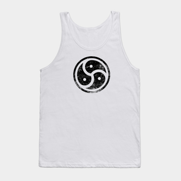 Triskelion BDSM Symbol Distressed Vintage